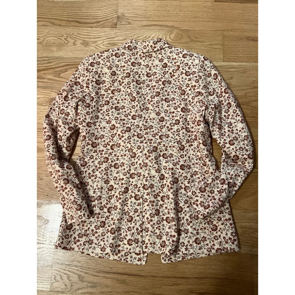 New with Tags LOFT Floral Print Linen Blend Blazer - Picture 7 of 7